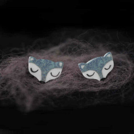 náušnice Šedé lišky